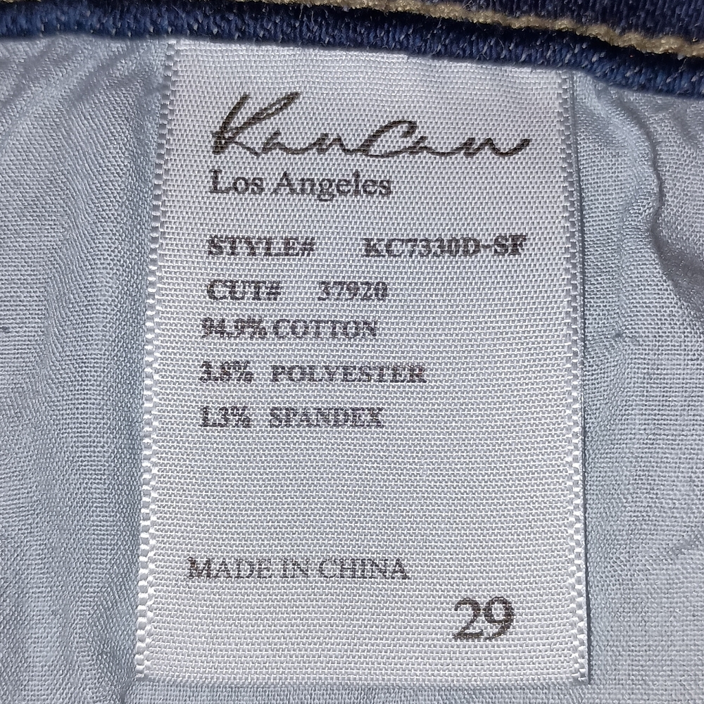 KanCan High Waisted Wide Leg Cropped Style Jeans Size 29 - Picture 3 of 8
